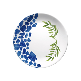 Santorini Cruise Melamine Dessert Plate / Set of 4 (size: Dessert plate-6.7")