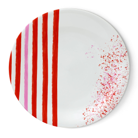St Tropez Plage Melamine Plate / Set of 4 (size: Dinner Plate-9.8")