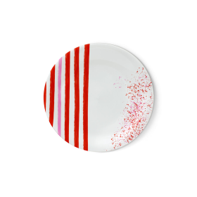 St Tropez Plage Melamine Plate / Set of 4 (size: Dessert plate-6.7")