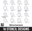 Milk Boss Milk Frother With 16-Piece Stencils