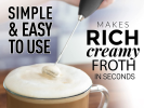Double Whisk Milk Frother With Stand