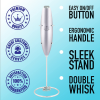 Double Whisk Milk Frother With Stand