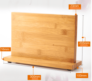 Kitchenware  Magnetic Knife For Kitchen Knife Holder (Option: Wood color2PC)