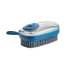 Dishwashing Brush Kitchen Household (Color: Blue)