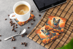 German Shepherd Fall Foam Coasters