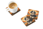Havanese Fall Foam Coasters
