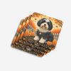 Havanese Fall Foam Coasters