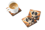 Japanese Chin Fall Foam Coasters