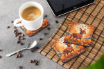 Red Miniature Pinscher Fall Foam Coasters