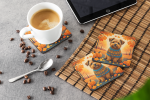 Norfolk Terrier Fall Foam Coasters