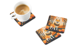 Shiba Inu Fall Foam Coasters