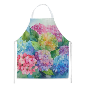 Hydrangeas in Watercolor Apron (Color: DAC1577)