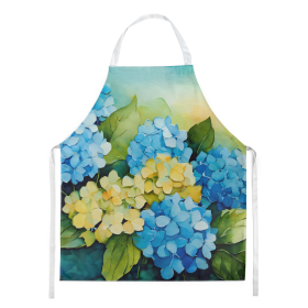 Hydrangeas in Watercolor Apron (Color: DAC1578)