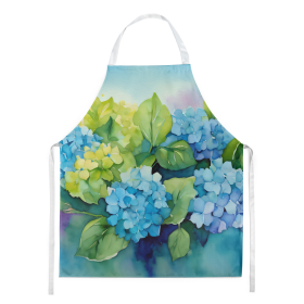 Hydrangeas in Watercolor Apron (Color: DAC1579)