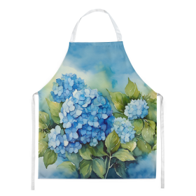 Hydrangeas in Watercolor Apron (Color: DAC1580)
