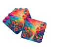 Colorful Begonias Foam Coasters