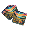 Colorful Black-eyed Susans Foam Coasters