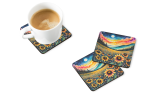 Colorful Black-eyed Susans Foam Coasters