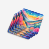 Colorful Brunia Foam Coasters