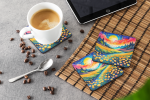 Colorful Buttercups Foam Coasters
