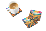 Colorful California poppies Foam Coasters