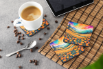 Colorful California poppies Foam Coasters