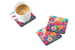 Colorful Carnations Foam Coasters
