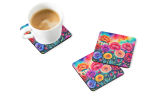 Colorful Carnations Foam Coasters