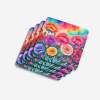 Colorful Carnations Foam Coasters