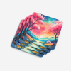 Colorful Cherry Blossoms Foam Coasters