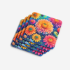 Colorful Chrysanthemums Foam Coasters