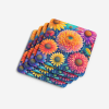 Colorful Chrysanthemums Foam Coasters