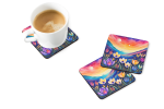 Colorful Crocus Foam Coasters