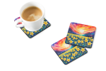 Colorful Daffodils Foam Coasters