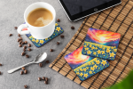 Colorful Daffodils Foam Coasters