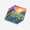 Colorful Daffodils Foam Coasters