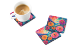 Colorful Dahlias Foam Coasters