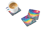 Colorful Daisies Foam Coasters
