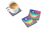 Colorful Daisies Foam Coasters