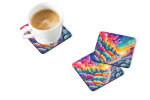 Colorful Dusty Miller Foam Coasters