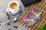 Colorful Dusty Miller Foam Coasters