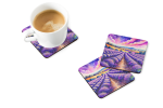 Colorful English Lavender Foam Coasters