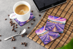 Colorful English Lavender Foam Coasters
