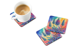 Colorful Eryngium Foam Coasters