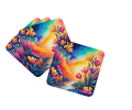 Colorful Freesia Foam Coasters