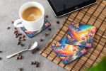 Colorful Freesia Foam Coasters