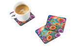 Colorful Gerbera Daisies Foam Coasters