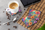 Colorful Gerbera Daisies Foam Coasters