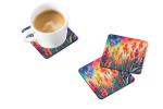 Colorful Gladiolus Foam Coasters