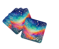 Colorful Gypsophila Foam Coasters
